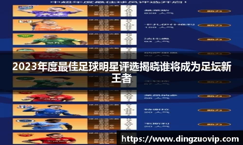 2023年度最佳足球明星评选揭晓谁将成为足坛新王者
